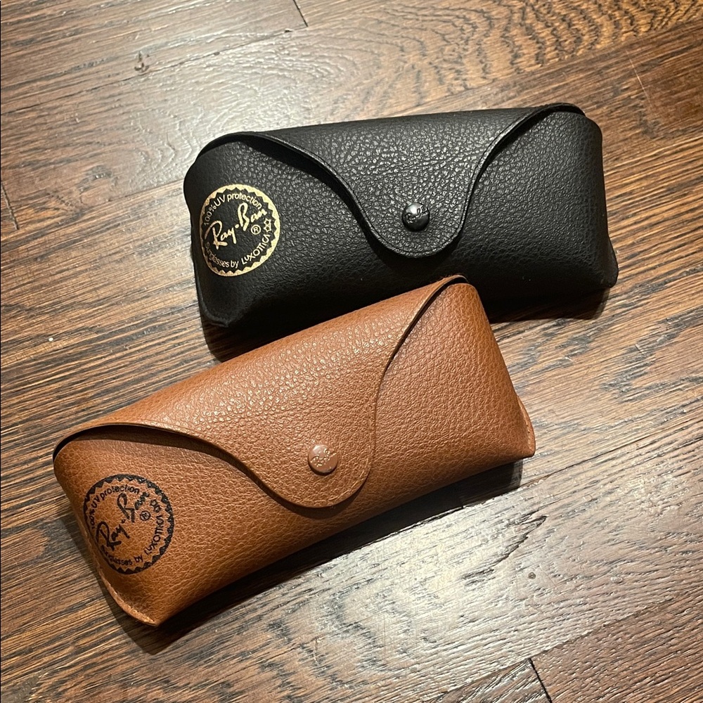Ray-Ban Black and Tan Sunglass Cases